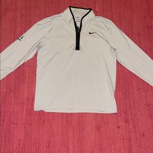 Nike Men's White Lightweight Pullover Jacket Tiger Woods Collection